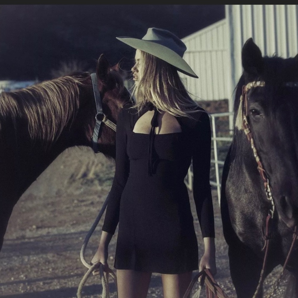 Stone Cold Fox Black Choker Dress